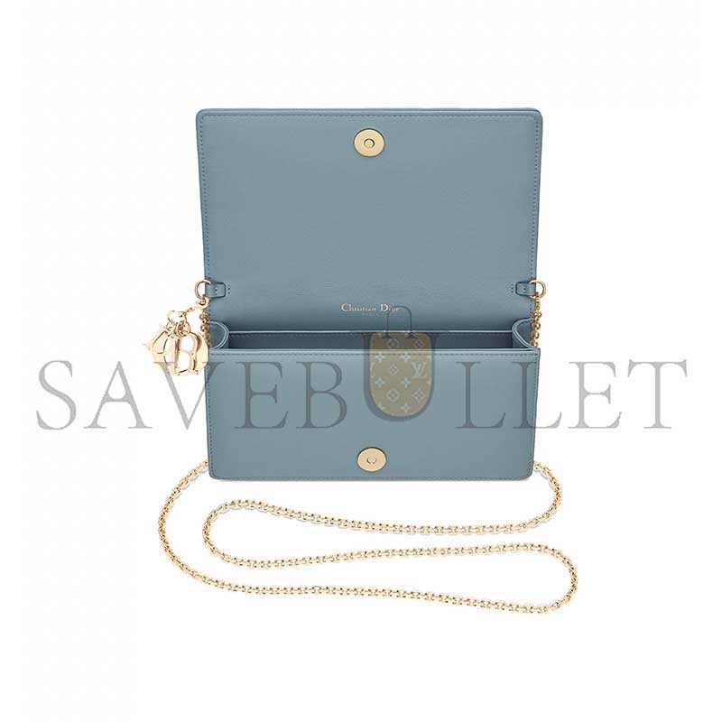 D*or lady D*or pouch with chain s0204onmj_m81b (22*13*5cm)